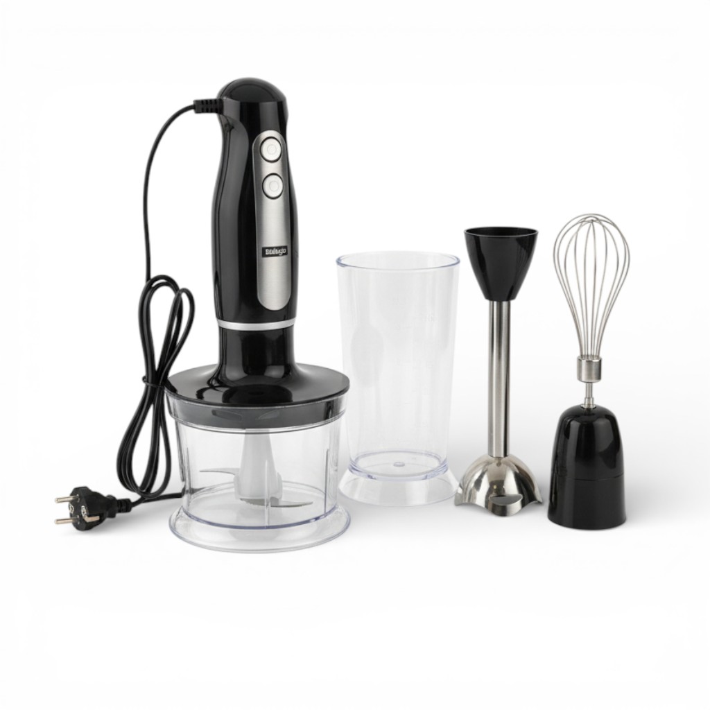 گوشت‌کوب برقی چندکاره بلاجیو مدل SD-136 با بدنه استیل و تیغه‌های ضد زنگ