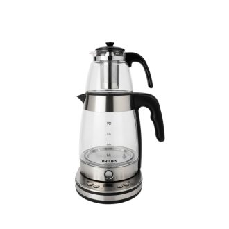 چای‌ساز روهمی فیلیپس مدل DKS760 با صفحه دیجیتال و طراحی شیشه‌ای