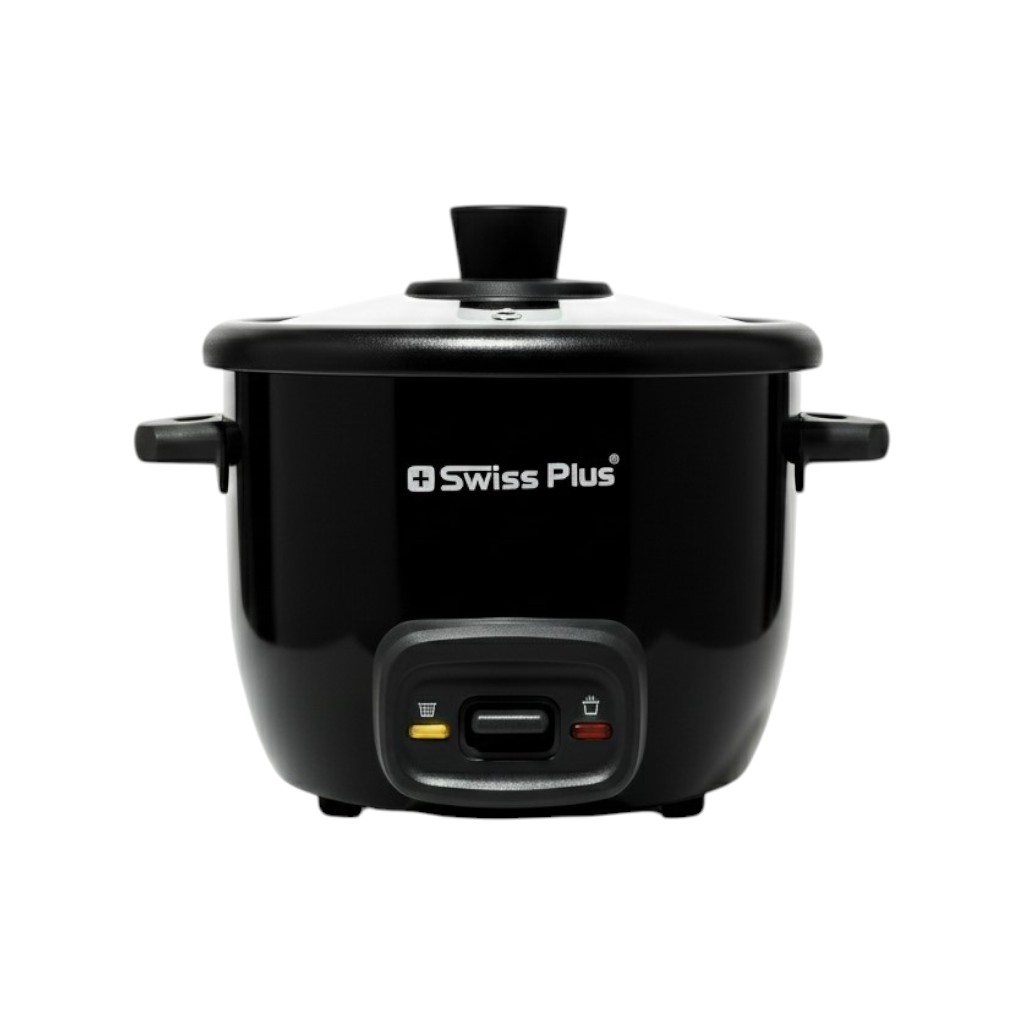 swissplus-src5200-rice-cooker-main پلوپز سوئیس پلاس SRC-5200 از نمای جلو با دیگ تفلون نچسب