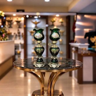 شمعدان لب چین فیتیله مدل 281 سبز