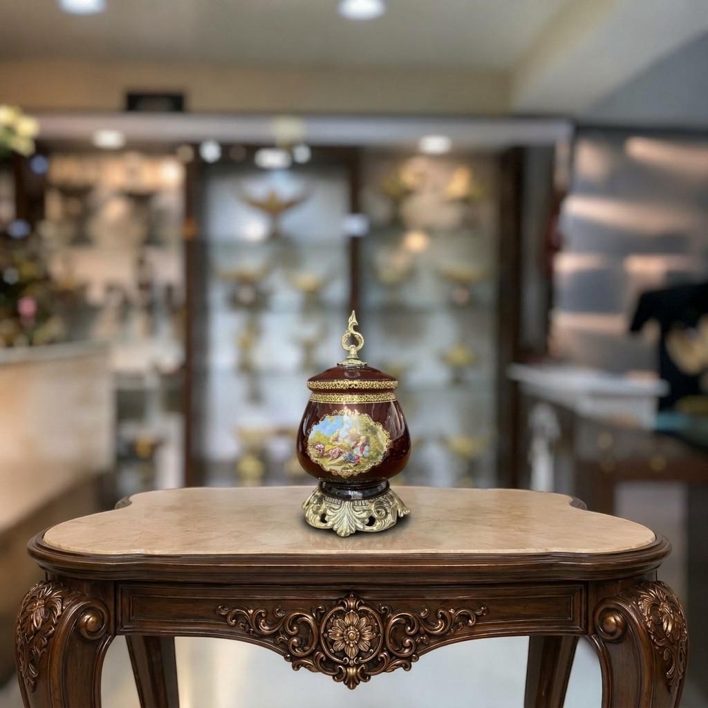 Crimson-Chocolate-Bowl-Handle-less-Model-236 شکلات خوری بدون دسته مدل 236 زرشکی