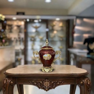 شکلات خوری گلابی مدل 209 زرشکی